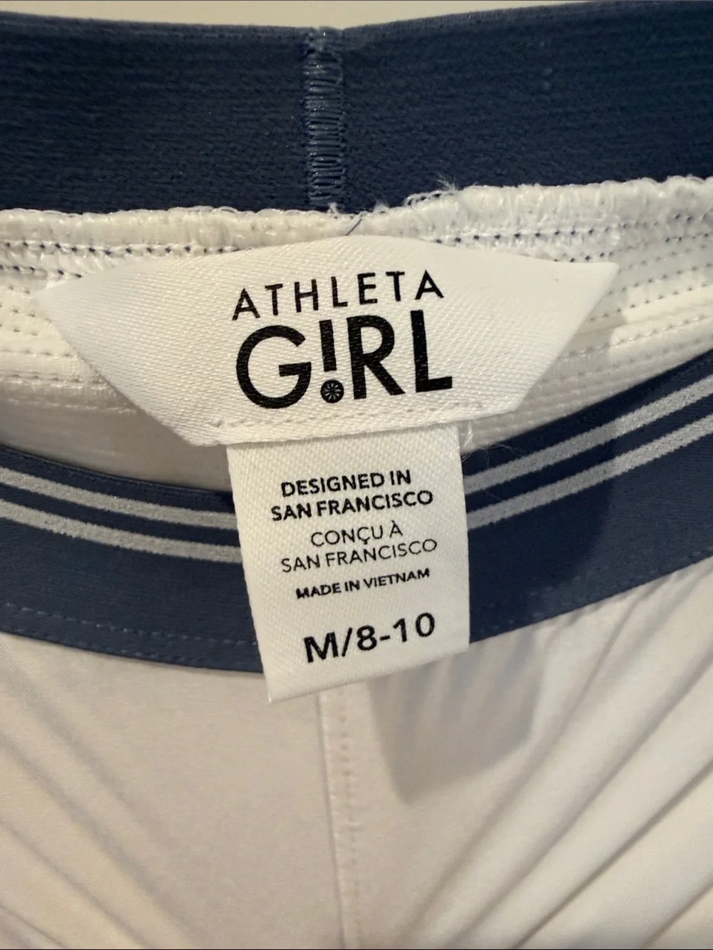 Athleta Girl Skort with Navy Waistband